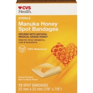 slide 1 of 1, CVS Health Cvs Manuka Honey Spot Bandages, 12 Ct, 12 ct