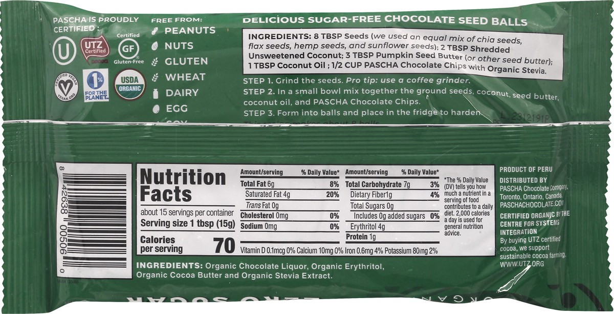 slide 9 of 9, Pascha Baking Chips 8 oz, 8 oz