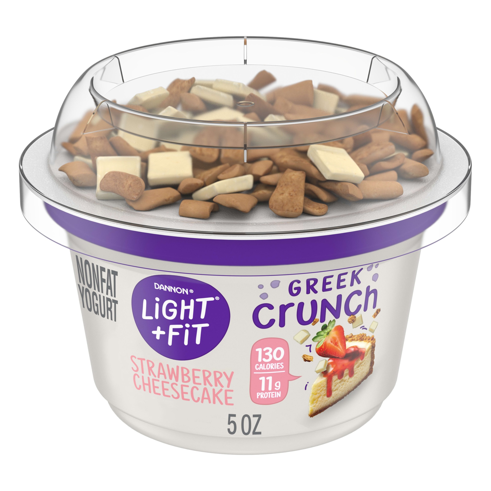 Light Fit Nonfat Strawberry Cheesecake Crunch Greek Yogurt 5 Oz Shipt