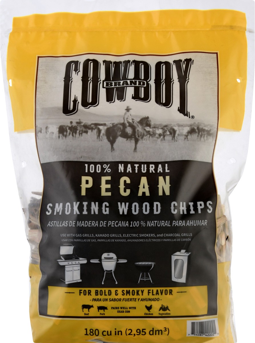 slide 2 of 10, Cowboy Charcoal Pecan Smoking Wood Chips 1 ea, 1 ea