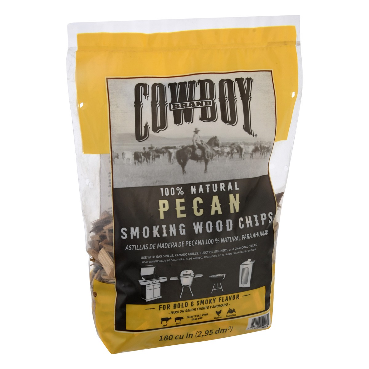 slide 3 of 10, Cowboy Charcoal Pecan Smoking Wood Chips 1 ea, 1 ea