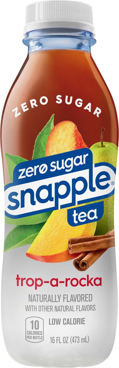 slide 4 of 12, Snapple Zero Sugar Trop-Rocka Tea, recycled plastic bottle - 16 fl oz, 16 fl oz