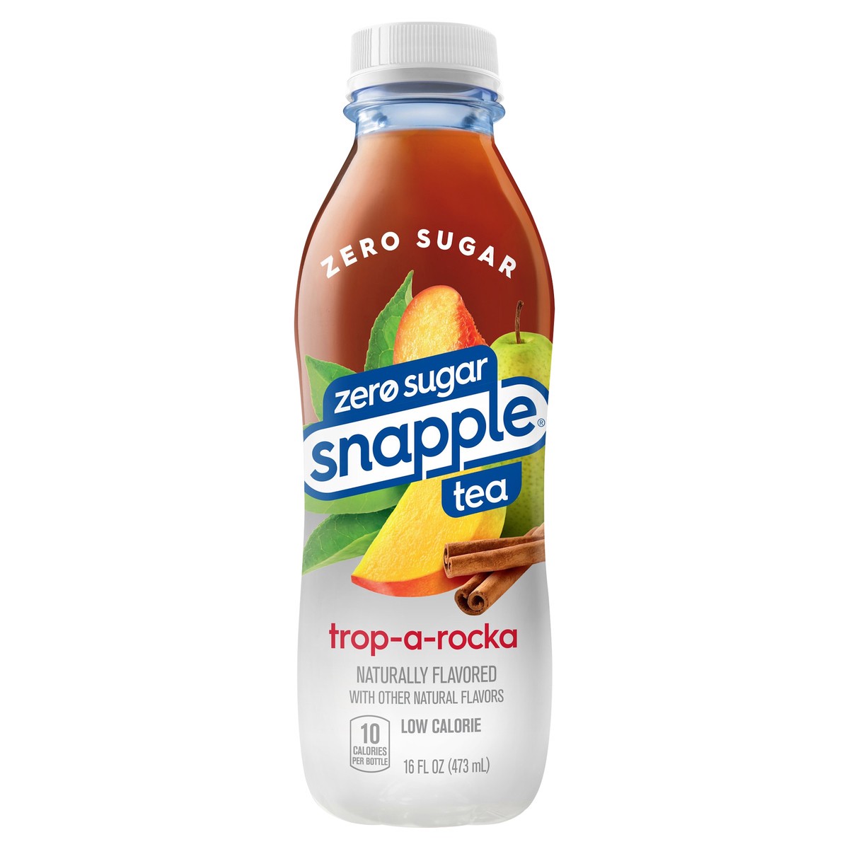 slide 7 of 12, Snapple Zero Sugar Trop-Rocka Tea, recycled plastic bottle - 16 fl oz, 16 fl oz