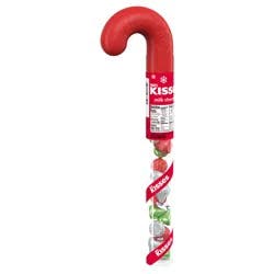 Kisses HERSHEY'S KISSES Milk Chocolate, Christmas Candy Plastic Cane, 2.24 oz