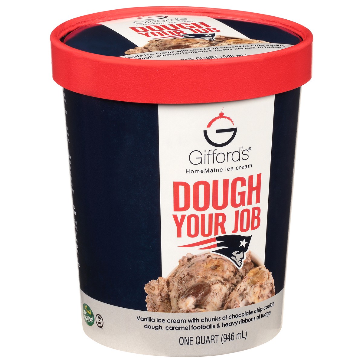 slide 9 of 9, Gifford's Dough Your Job Ice Cream 1 qt Cup\Tub, 1 qt