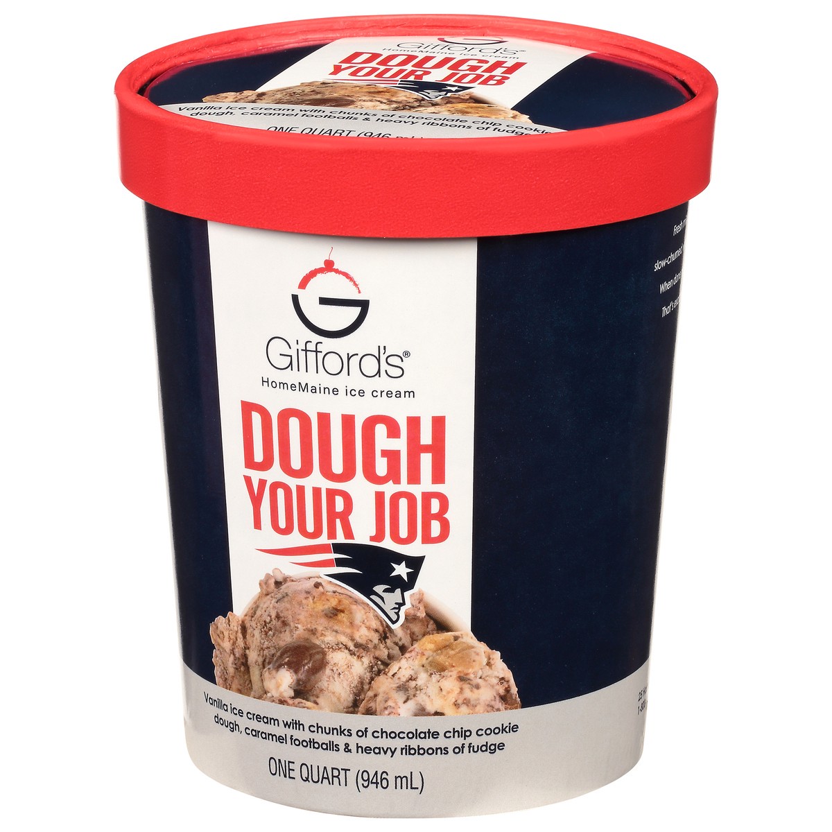 slide 2 of 9, Gifford's Dough Your Job Ice Cream 1 qt Cup\Tub, 1 qt