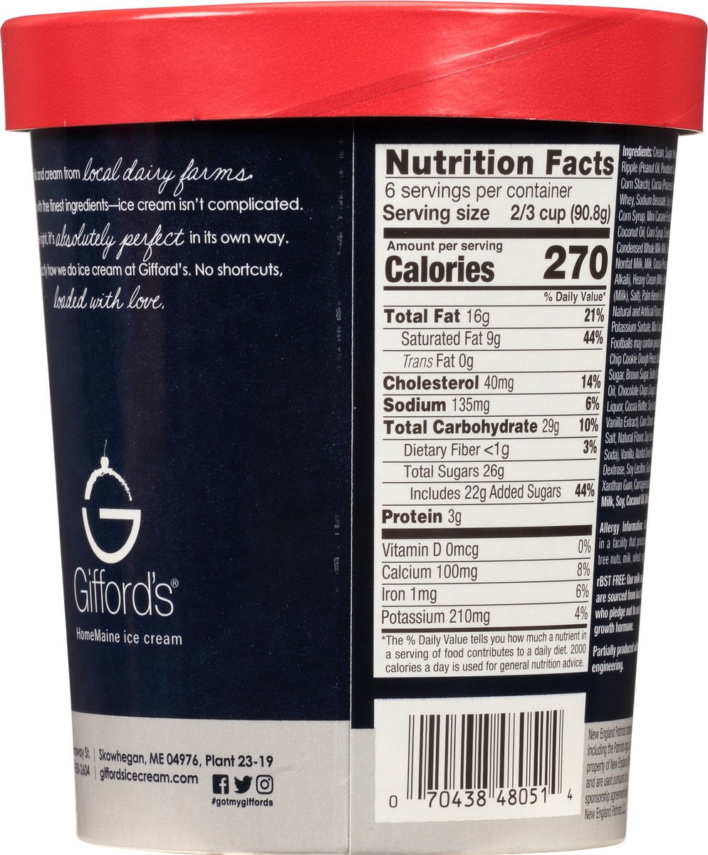 slide 5 of 9, Gifford's Dough Your Job Ice Cream 1 qt Cup\Tub, 1 qt