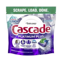 Cascade Action Pacs Platinum Plus Mountain Scent Dishwashing Tabs 9 Count