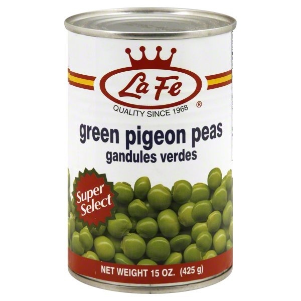 slide 1 of 1, La Fe Green Pigeon Peas, 15 oz