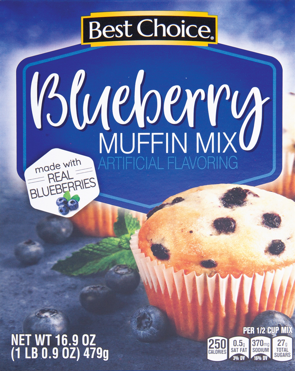 slide 1 of 1, Best Choice Blueberry Muffin Mix, 16.9 oz