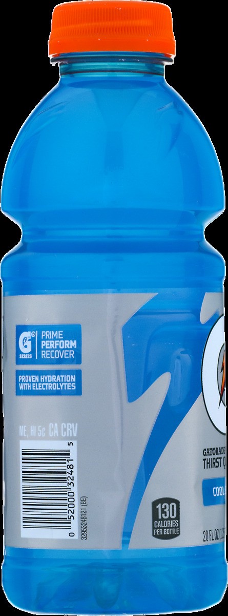 slide 5 of 9, Gatorade Thirst Quencher Cool Blue 20 Fl Oz, 20 fl oz