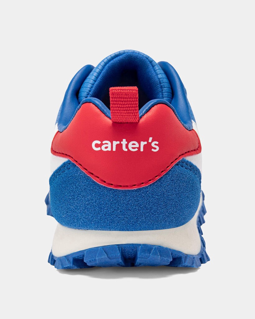 slide 4 of 6, Carter's Toddler Boy Athletic Sneakers - Blue/White Blue 4, 1 ct