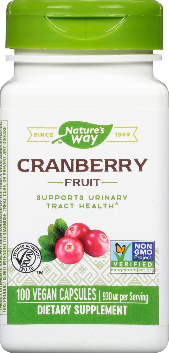 slide 1 of 12, Nature's Way Capsules 930 mg Cranberry Fruit 100 ea, 100 ct