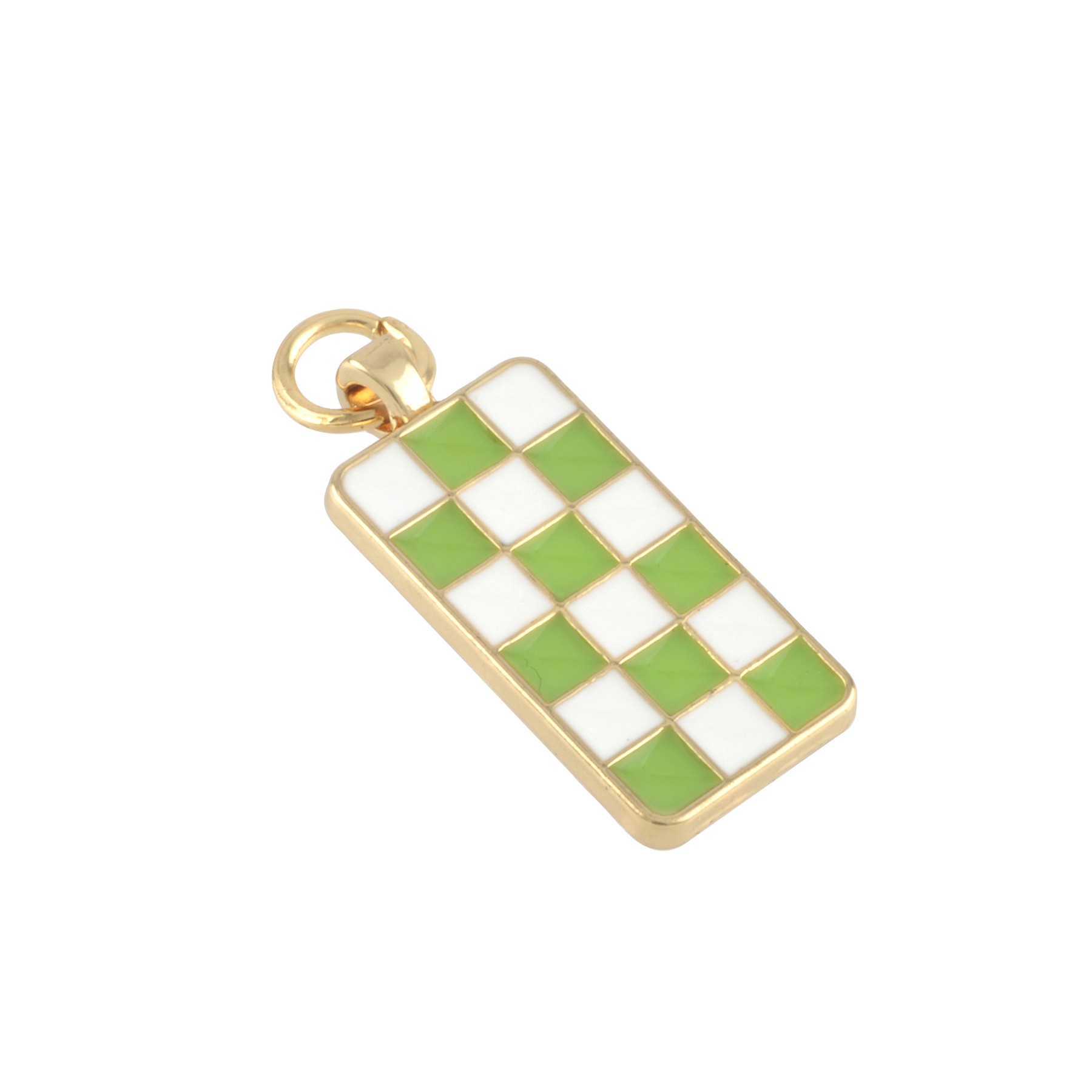 slide 3 of 3, Checkerboard Charms By Bead Landing, 10 mm charm size