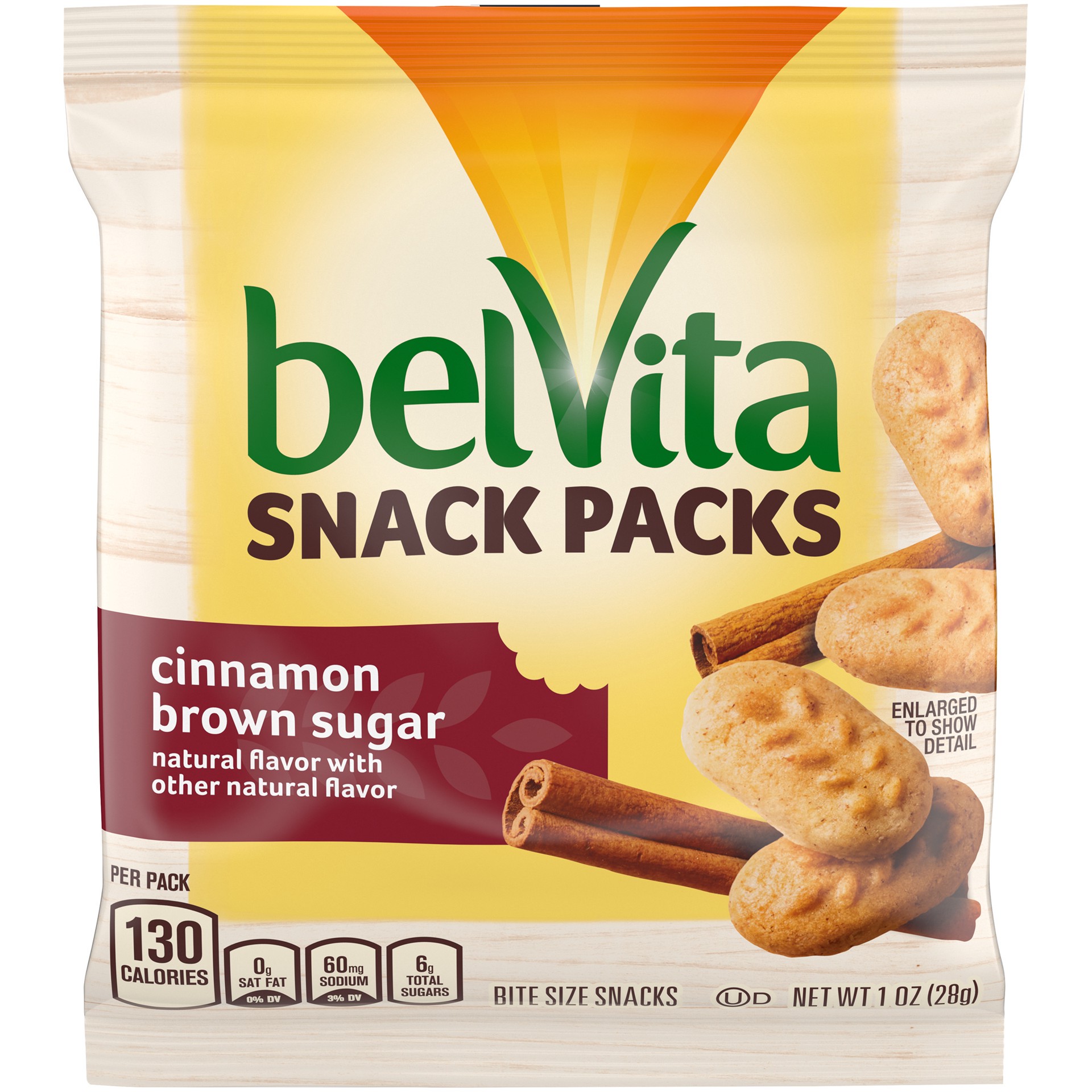 slide 3 of 14, belVita Cinnamon Brown Sugar Breakfast Biscuit Bites, 1oz pouch, 0.06 lb