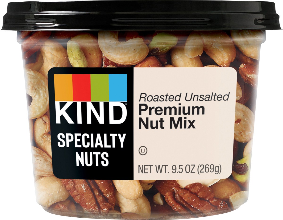 slide 3 of 4, KIND Roasted Unsalted Premium Nut Mix, 9.5 OZ, 9.5 oz