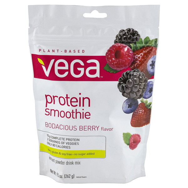 slide 1 of 6, Vega Protein Berry Smoothie, 9.2 oz