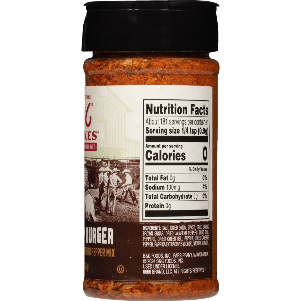slide 4 of 4, Four Sixes Cowboy Camp Burger Seasoning Blend with a Jalapeno Pepper Mix, 5.75 oz, 5.75 oz