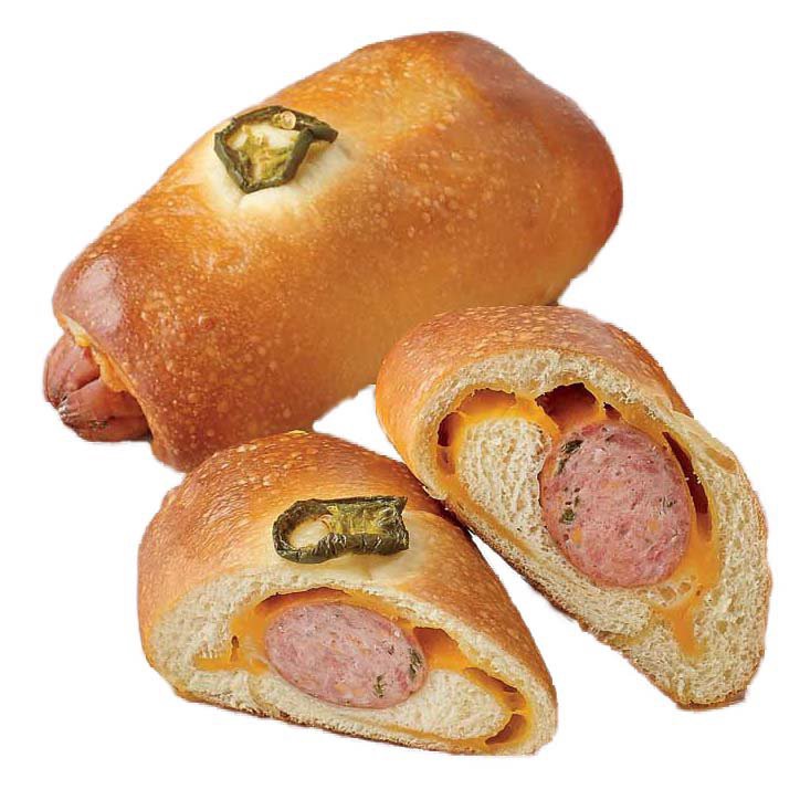 slide 1 of 1, H-E-B Sausage, Jalapeno and Cheese Kolache, 1 ct
