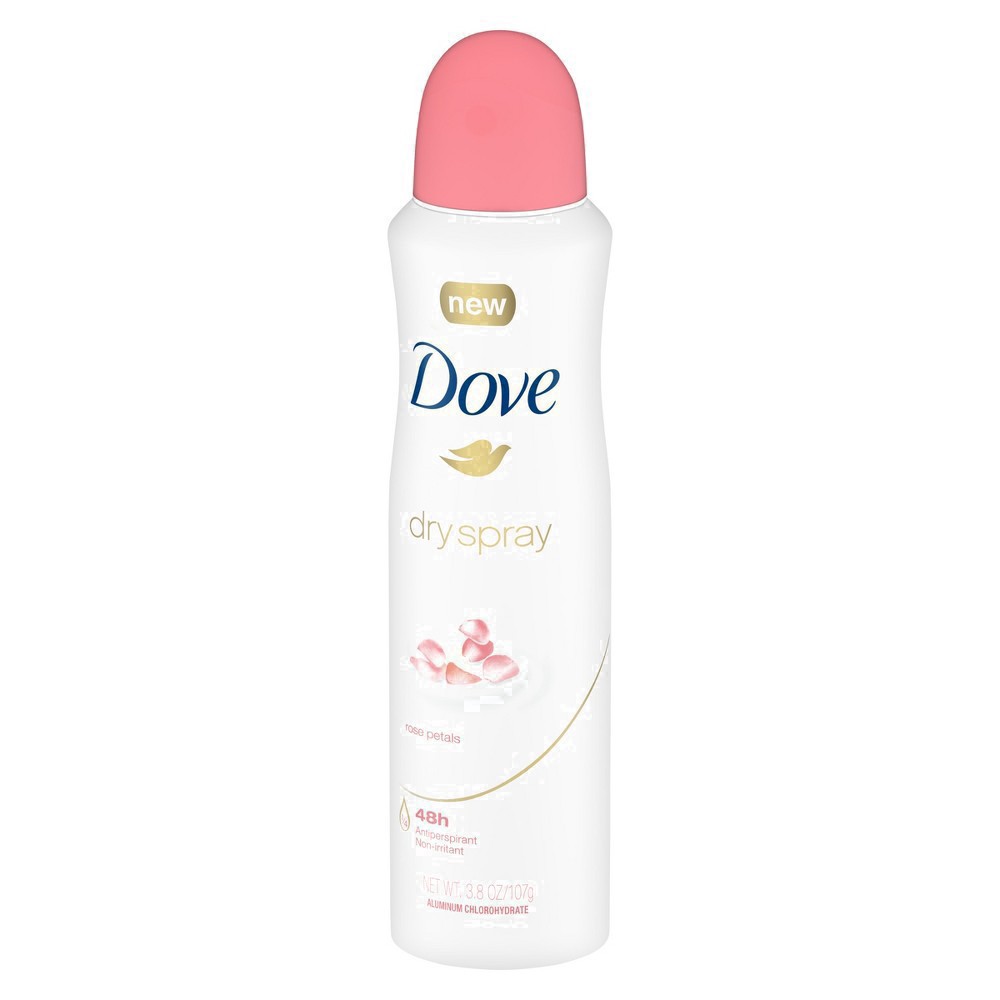 slide 39 of 58, Dove Advanced Care Dry Spray Antiperspirant Deodorant Rose Petals, 3.8 oz