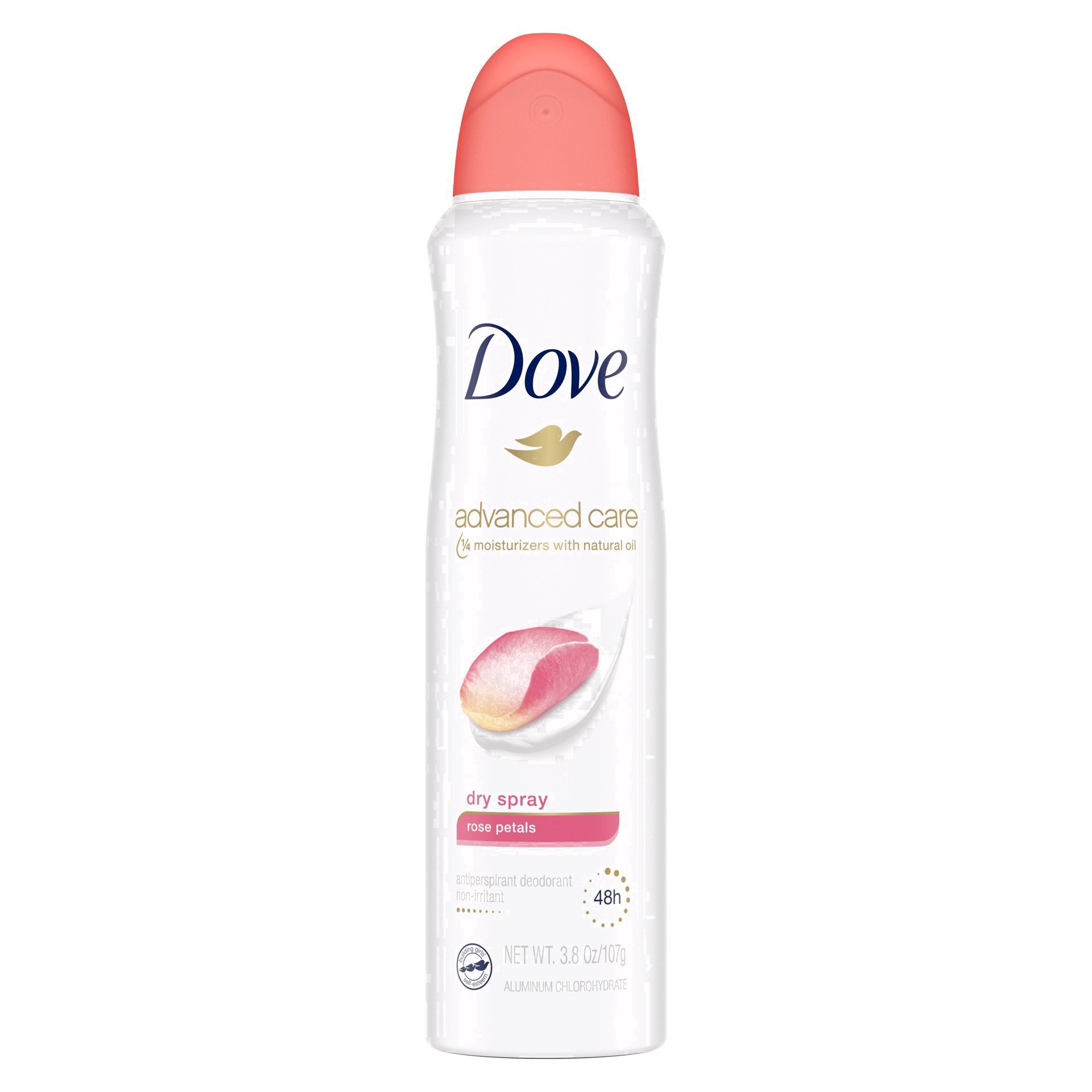 slide 9 of 58, Dove Advanced Care Dry Spray Antiperspirant Deodorant Rose Petals, 3.8 oz