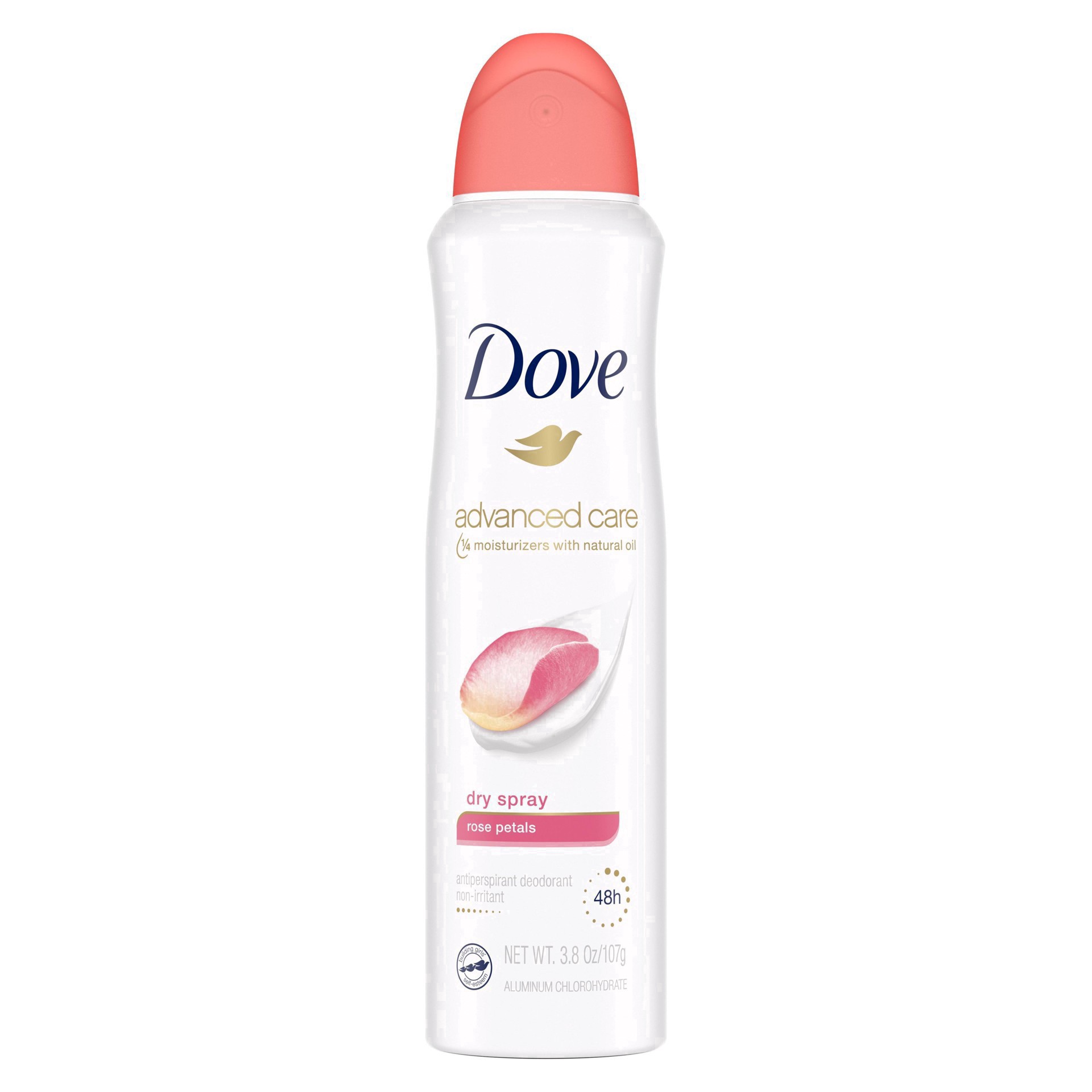 slide 2 of 58, Dove Advanced Care Dry Spray Antiperspirant Deodorant Rose Petals, 3.8 oz