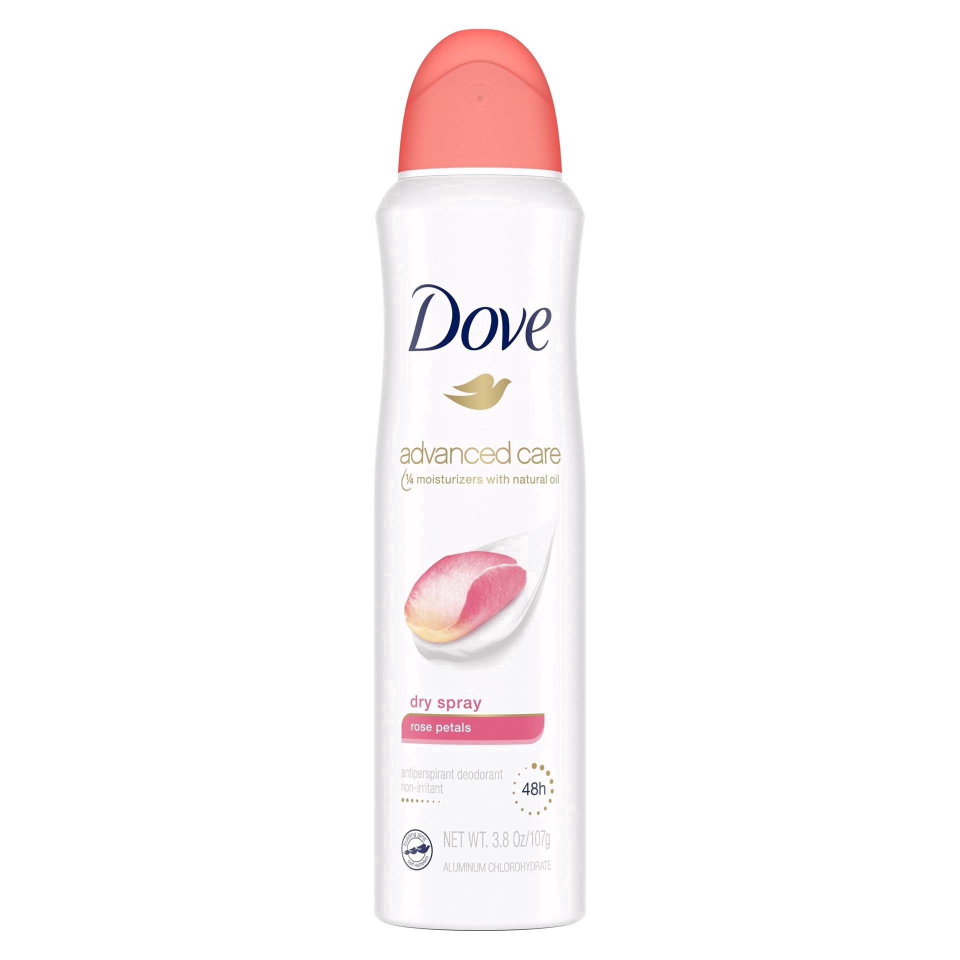 slide 50 of 58, Dove Advanced Care Dry Spray Antiperspirant Deodorant Rose Petals, 3.8 oz
