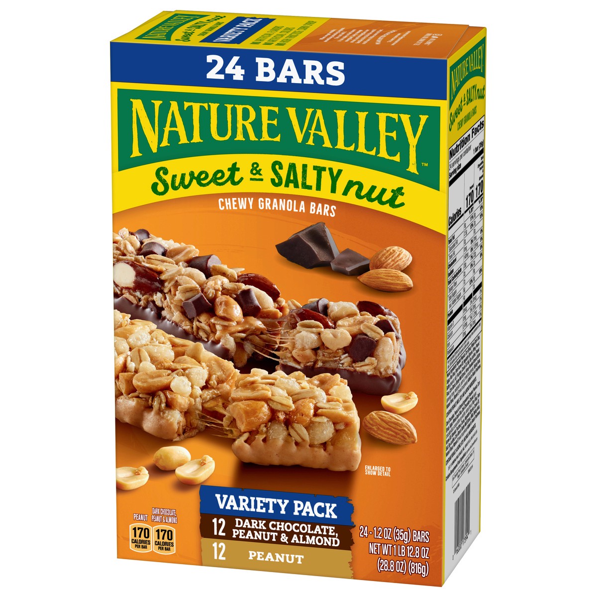 slide 4 of 8, Nature Valley Granola Bars, Sweet and Salty Nut, Variety Pack, 24 Bars- 24 ct, 24 ct