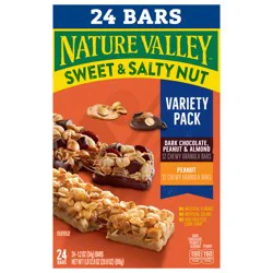 Nature Valley Granola Bars, Sweet and Salty Nut, Variety Pack, 24 Bars- 24 ct