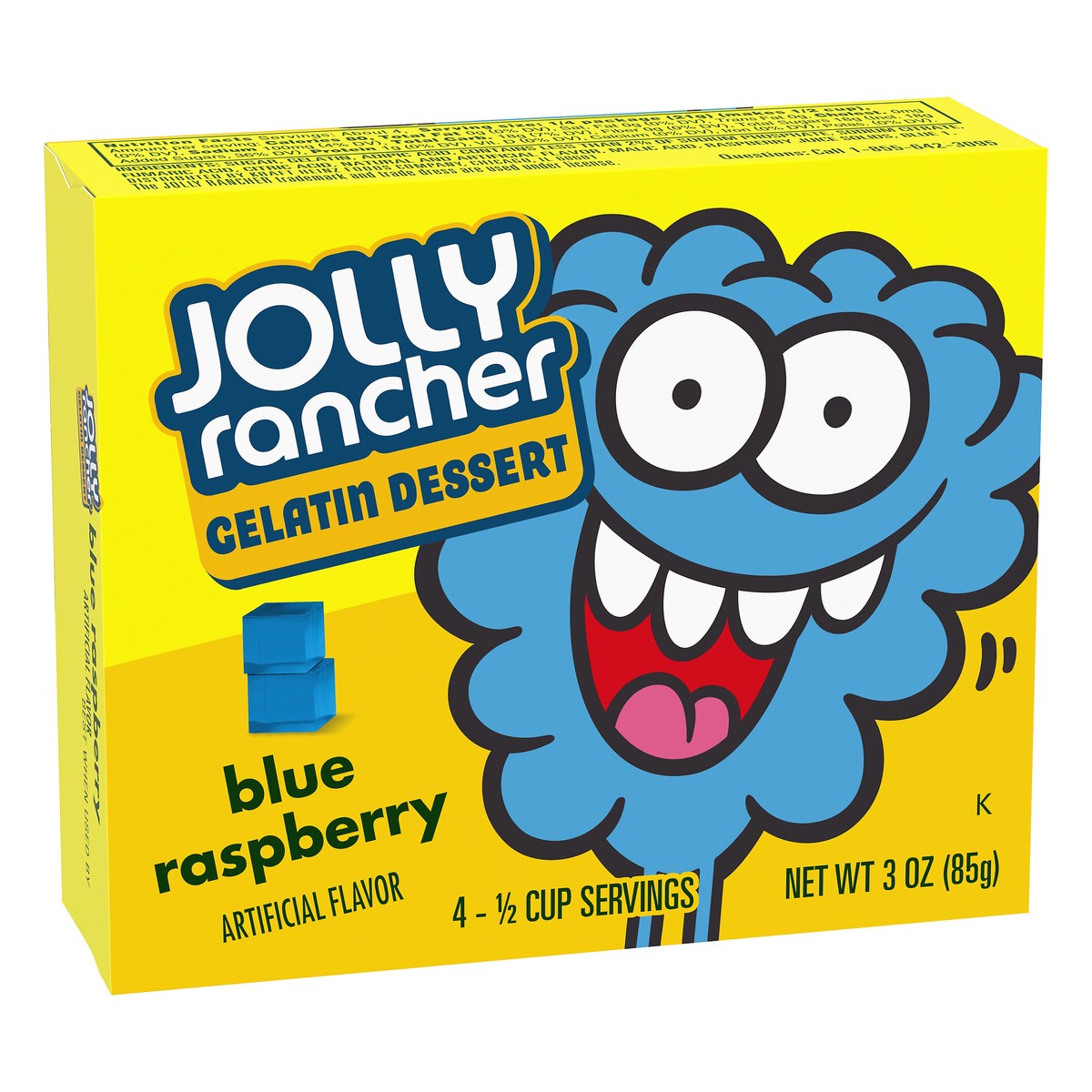 slide 9 of 10, Jolly Rancher Blue Raspberry Gelatin Dessert Mix, 3 oz Box, 3 oz