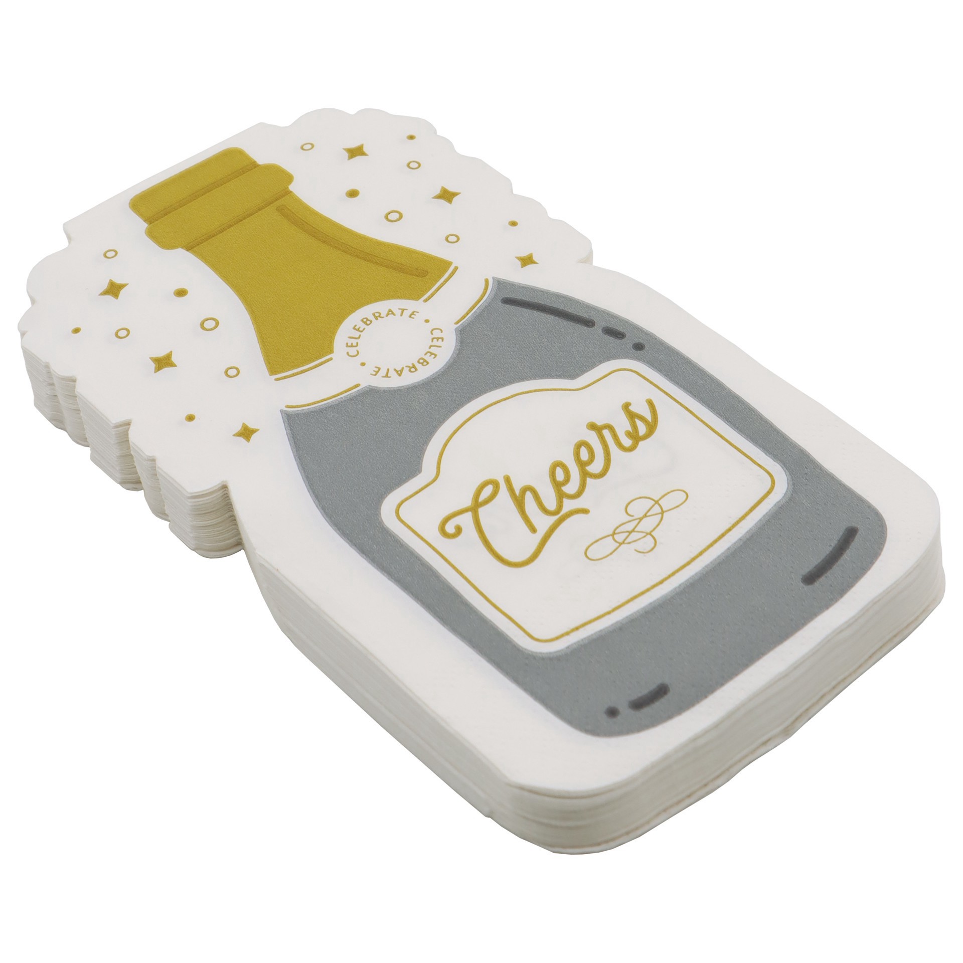 slide 3 of 3, Cheers Bottle Guest Napkins, 20ct. By Celebrate It, 20 ct