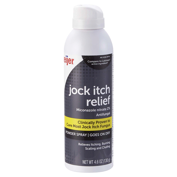slide 1 of 1, Meijer Jock Itch Relief, Antifungal Powder Spray, 4.6 oz