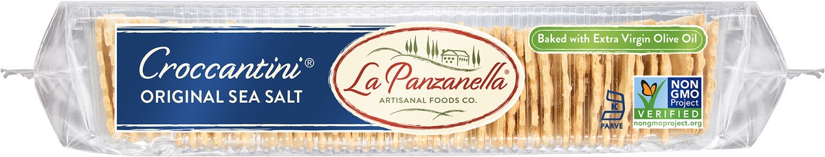 slide 4 of 5, La Panzanilla Original Mini Croccantini Artisan Crackers, 6 oz