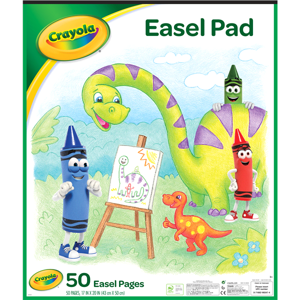 Crayola Easel Pad, 50 Blank Coloring Pages,Coloring Supplies for