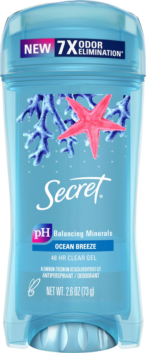 slide 2 of 3, Secret Fresh Clear Gel and Deodorant for Women, Oceanside, 2.6 oz, 2.6 oz