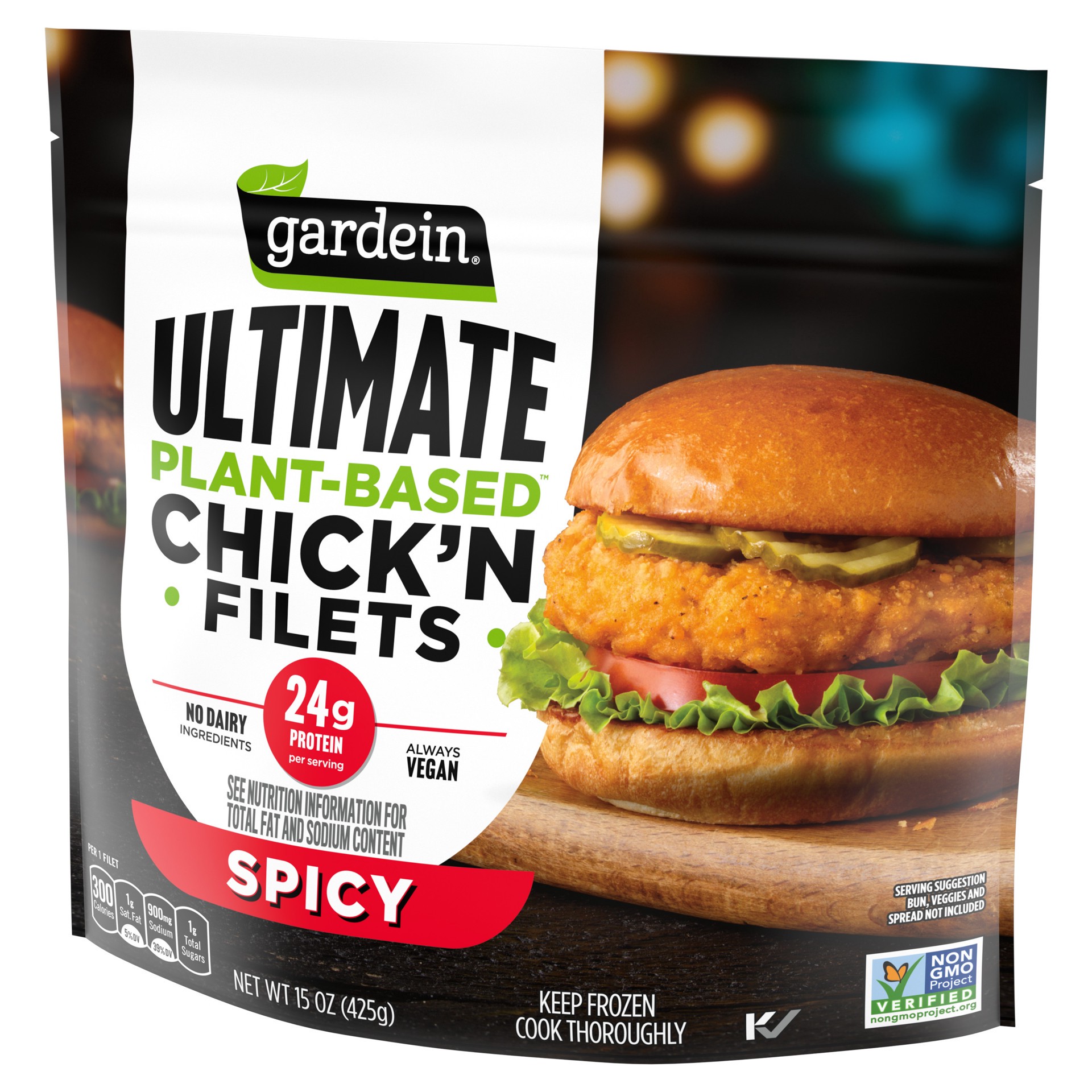 slide 2 of 5, Gardein Plant-Based Chick'n Filets 15 oz, 15 oz