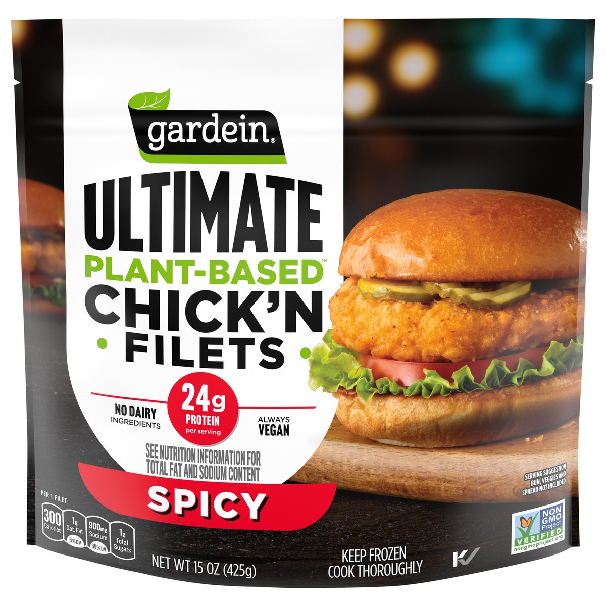 slide 1 of 5, Gardein Plant-Based Chick'n Filets 15 oz, 15 oz