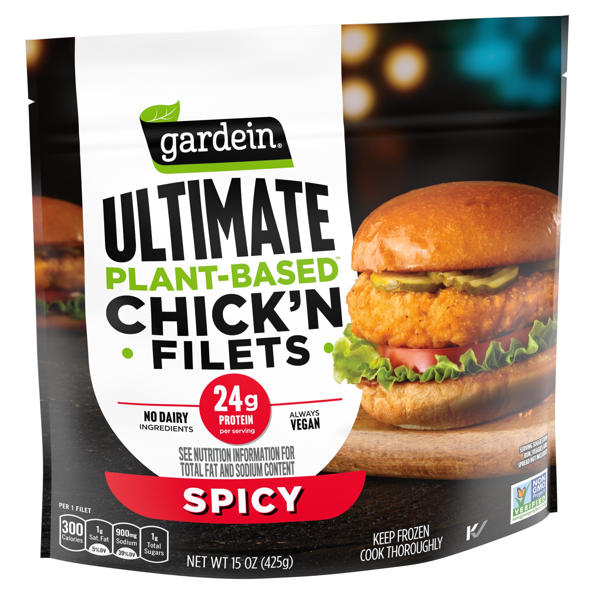 slide 5 of 5, Gardein Plant-Based Chick'n Filets 15 oz, 15 oz
