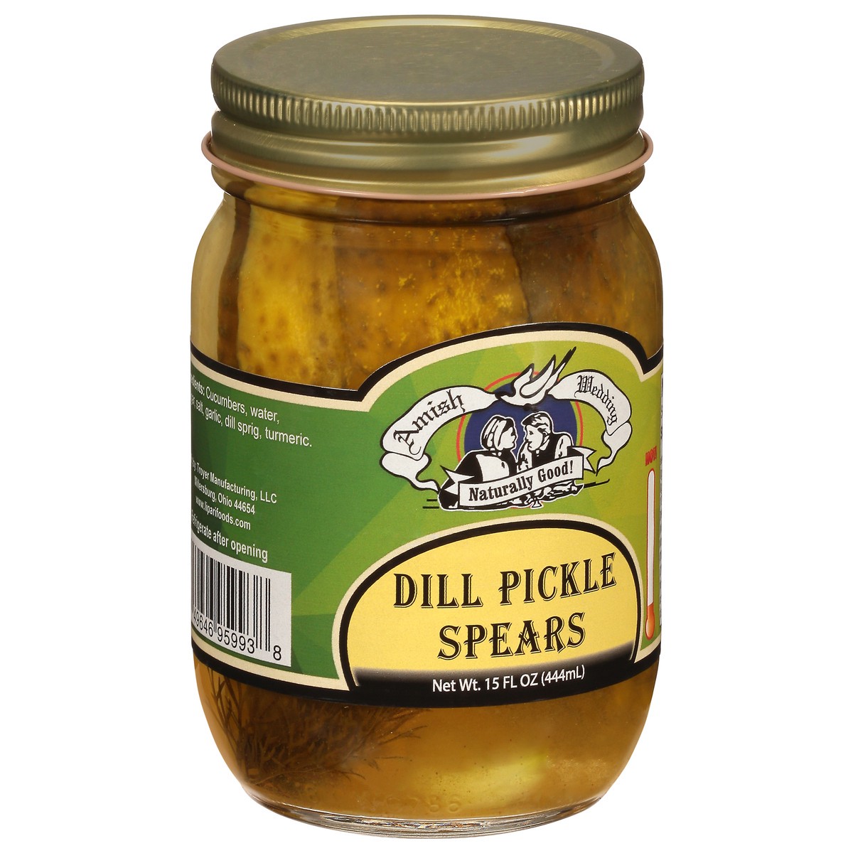slide 4 of 9, Amish Wedding Hot Dill Pickle Spears 15 fl oz, 15 fl oz