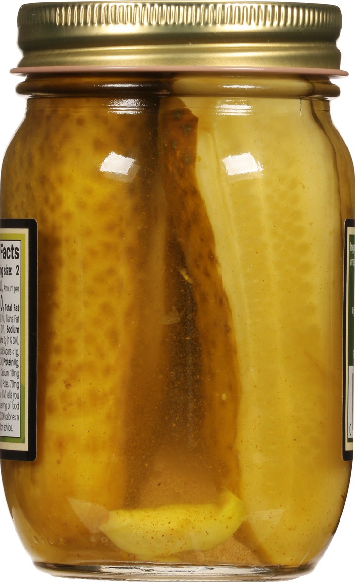 slide 9 of 9, Amish Wedding Hot Dill Pickle Spears 15 fl oz, 15 fl oz