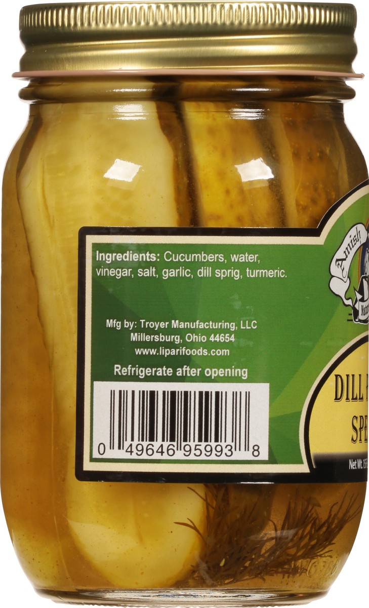 slide 3 of 9, Amish Wedding Hot Dill Pickle Spears 15 fl oz, 15 fl oz