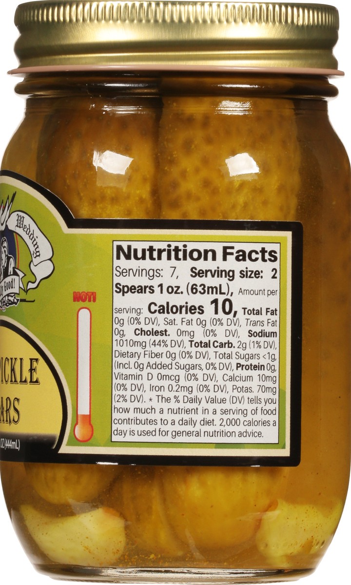 slide 6 of 9, Amish Wedding Hot Dill Pickle Spears 15 fl oz, 15 fl oz