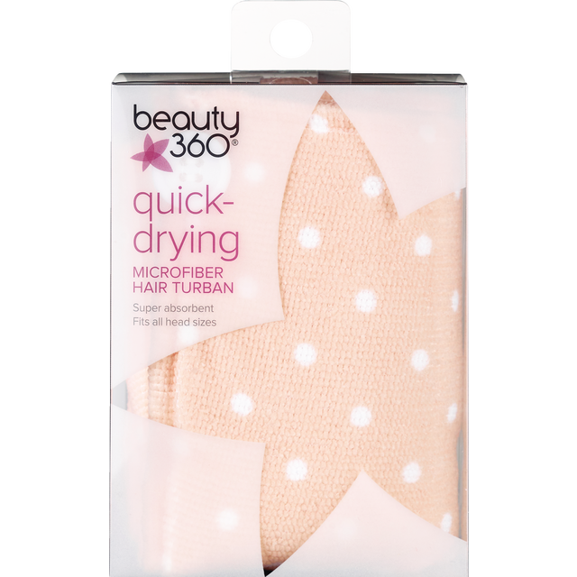 slide 1 of 1, CVS Health Beauty 360 Turban Hair Towel Quick-Drying One Size, 1 ct