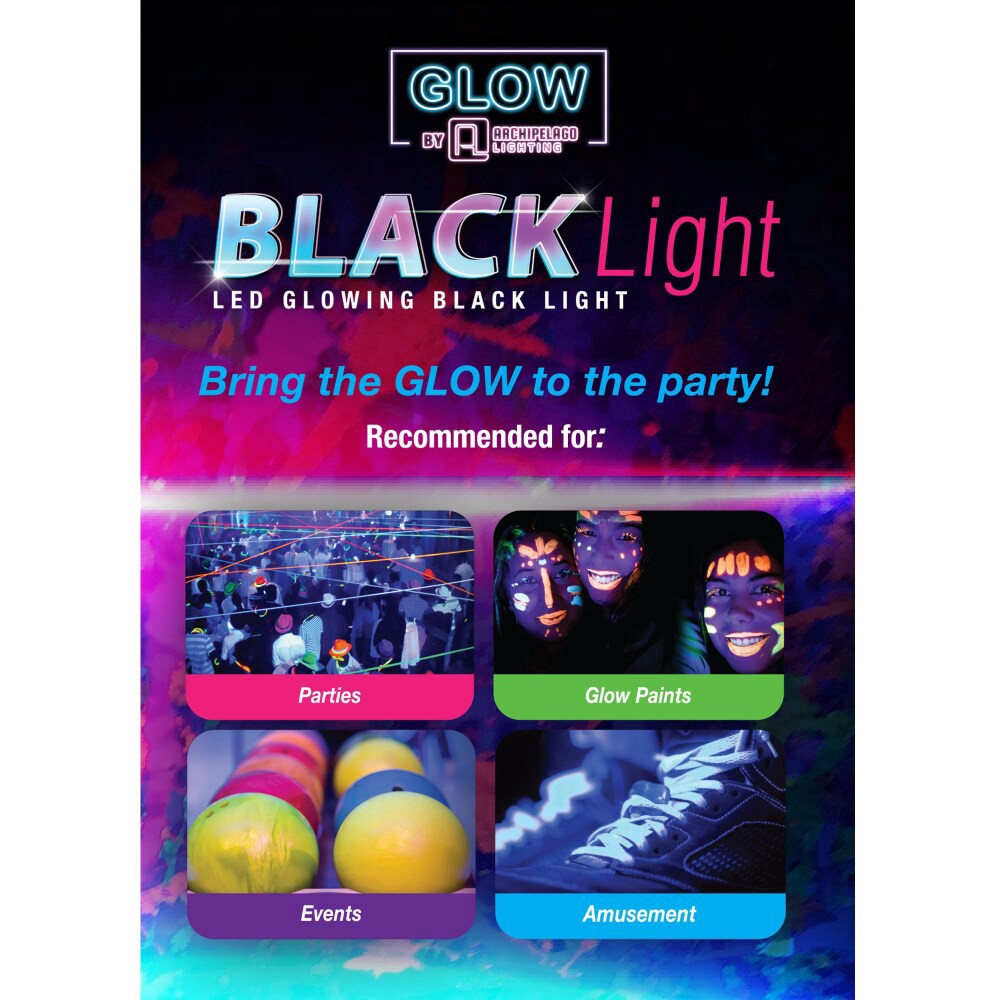 slide 2 of 3, Glow 13W BR30 Black Light Bulb, 1 ct