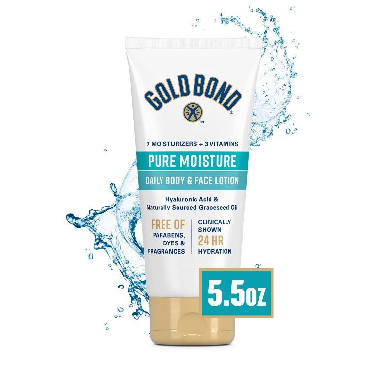 slide 1 of 1, Gold Bond Pure Moisture Cream 5.5 oz Tube, 5.5 oz
