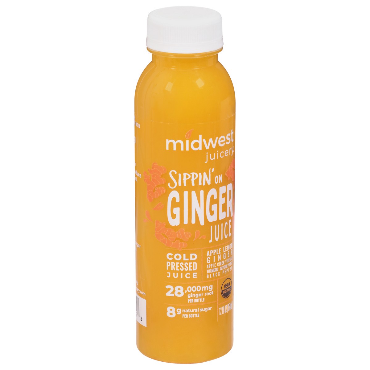 slide 2 of 9, Midwest Juicery Sippin On Ginger Juice - 12 oz, 12 oz