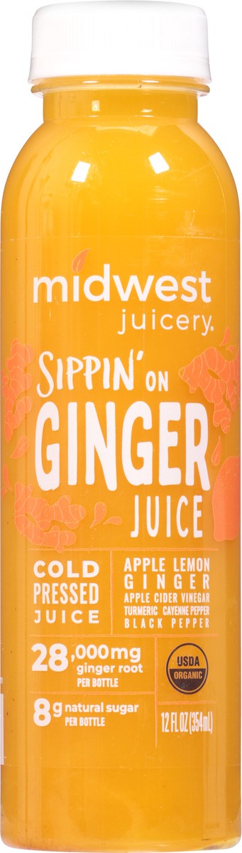 slide 1 of 9, Midwest Juicery Sippin On Ginger Juice - 12 oz, 12 oz