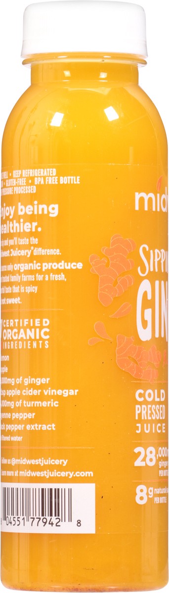 slide 9 of 9, Midwest Juicery Sippin On Ginger Juice - 12 oz, 12 oz