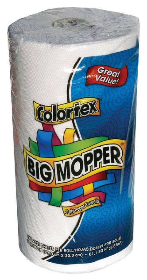 slide 1 of 1, Big Mopper Colortex Paper Towel, single roll