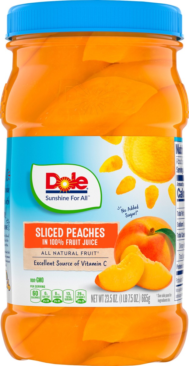 slide 4 of 9, Dole Peach Slices, 23.5 oz